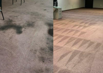 Before and after, Curavo Carpet Care Carpet Cleaning