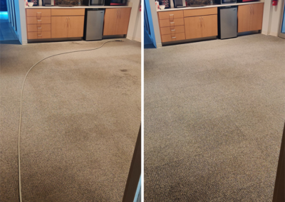 Before and after, Curavo Carpet Care Carpet Cleaning