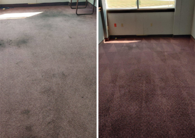 Before and after, Curavo Carpet Care Carpet Cleaning